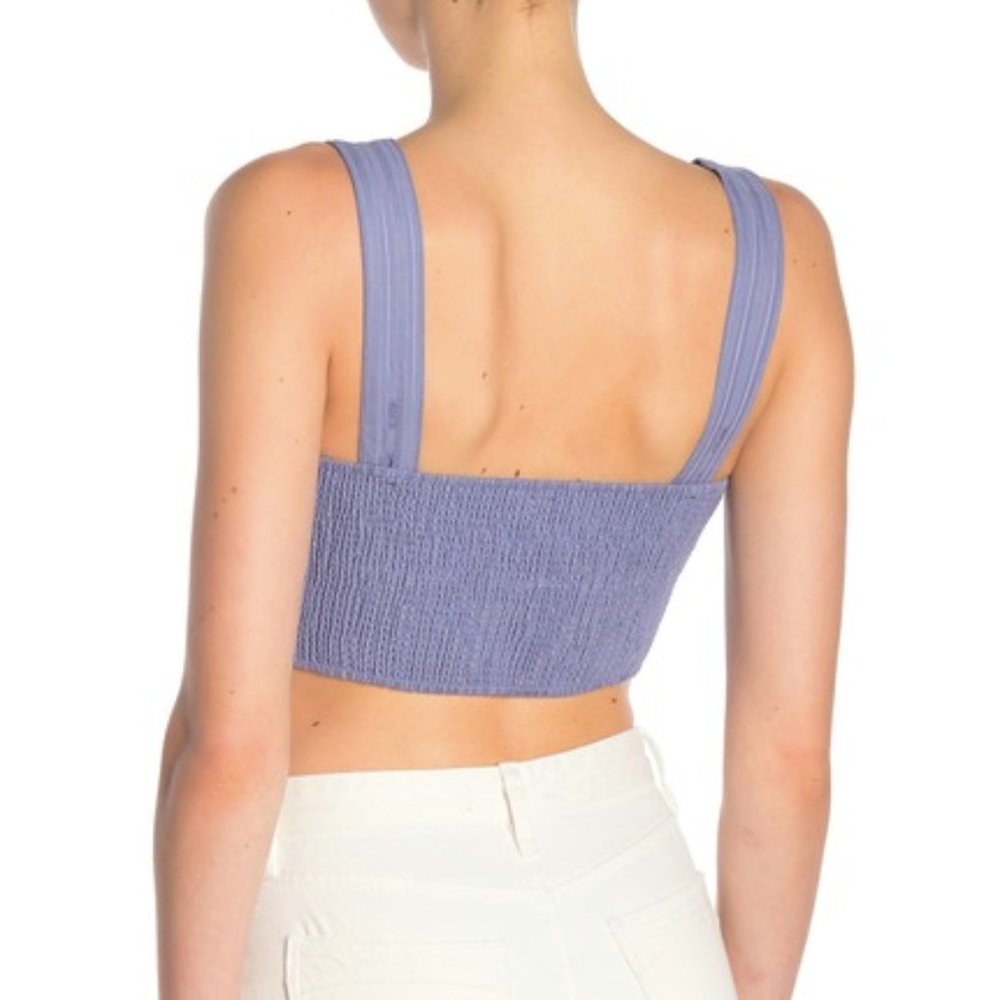 free people | perfectly stripe crop top - Picture 2 of 2